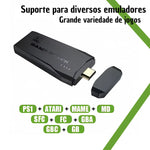 Console emulador portátil 4K Stick com 20.000 jogos clássicos retrô